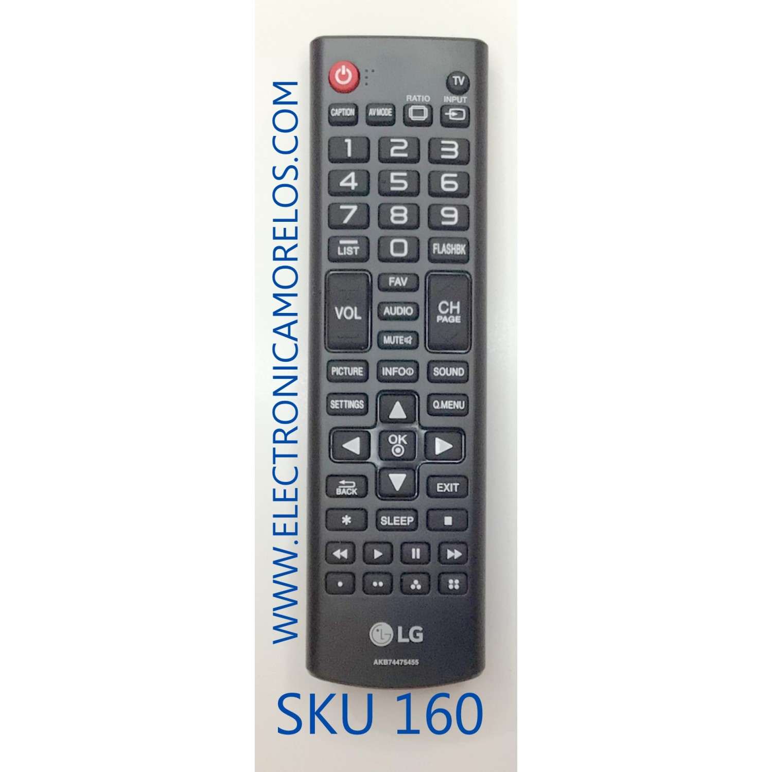 CONTROL REMOTO ORIGINAL PARA TV LG / NUMERO DE PARTE AKB74475455 / AKB73975711 / MODELOS 32LX330C / 43LX341C / 49LX341C / 55LX341C / 60LX341C / 65LX341C / 43LX540S / 49LX540S / 55LX540S / 60LX540S / 65LX540S / 43LX310C / 49LX310C / 32LX300C / 65UX340H